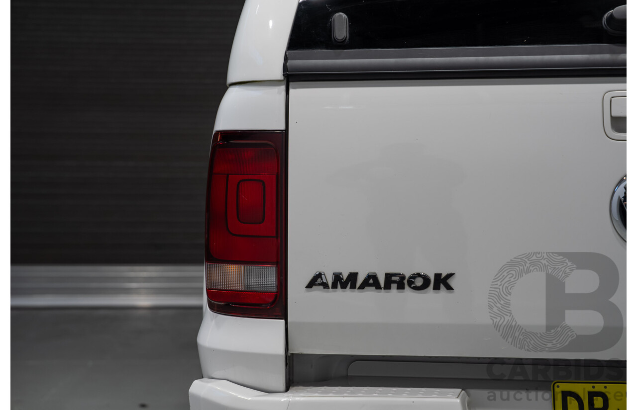 11/2017 Volkswagen Amarok TDI420 CORE PLUS (4x4) 2H MY18 Dual Cab Utility Candy White 2.0L