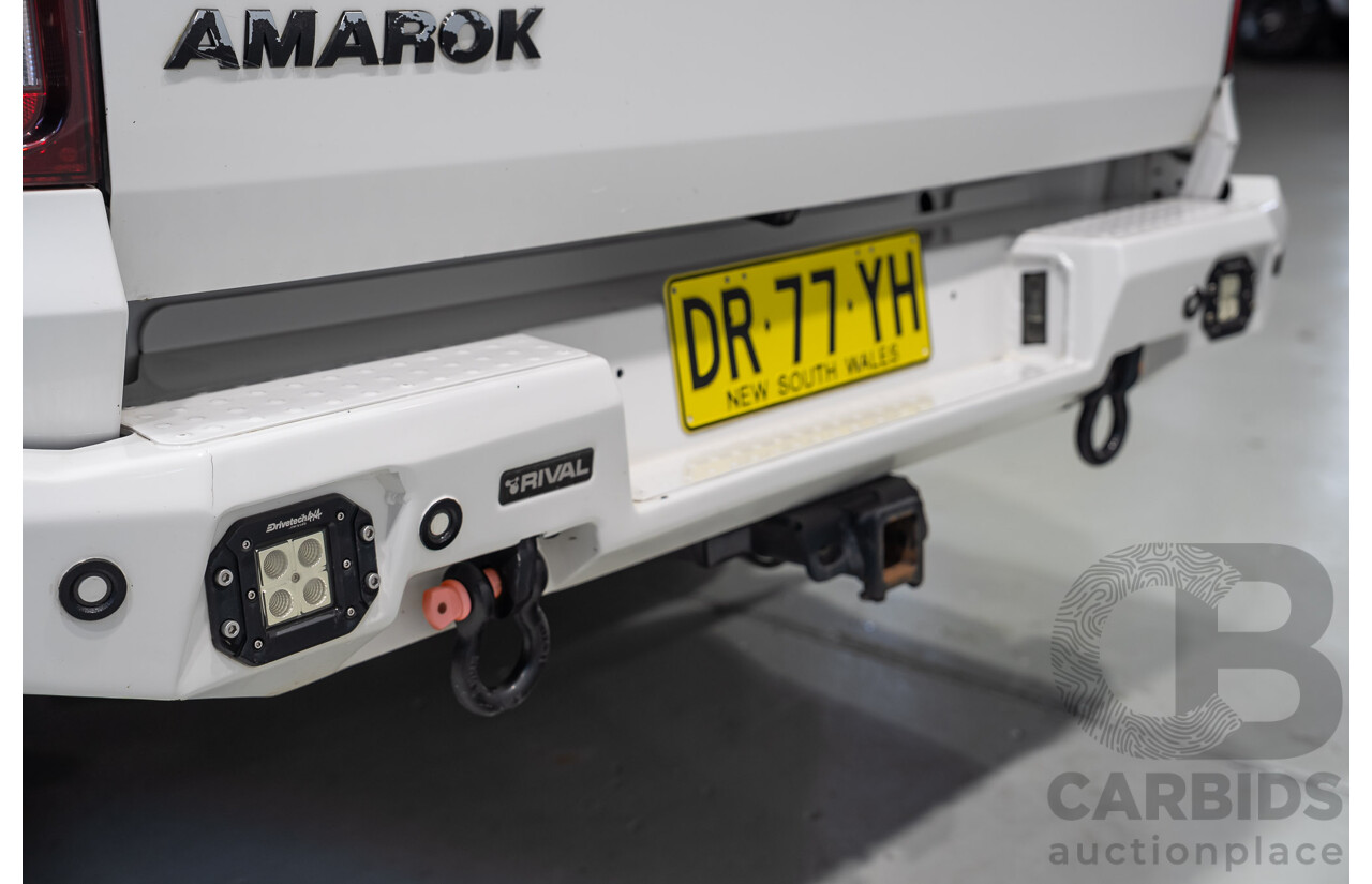 11/2017 Volkswagen Amarok TDI420 CORE PLUS (4x4) 2H MY18 Dual Cab Utility Candy White 2.0L