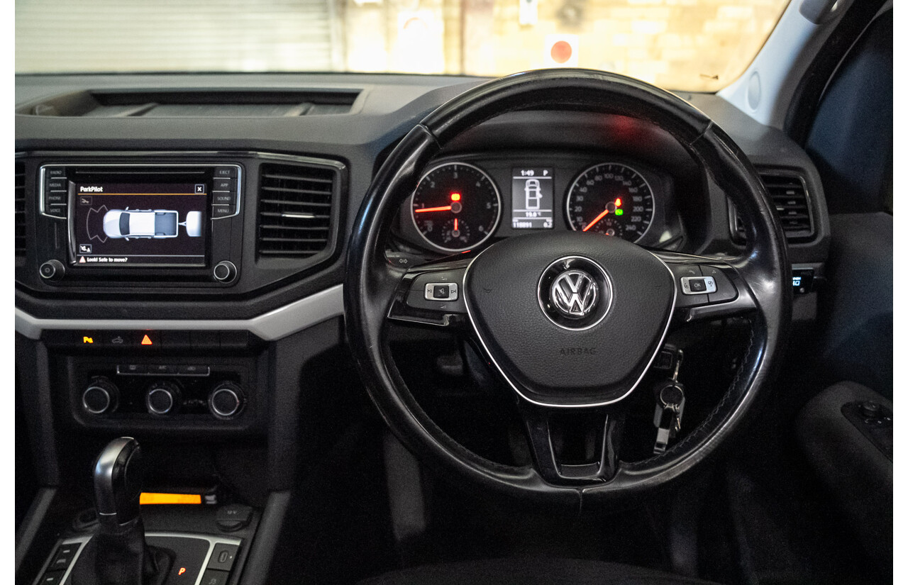 11/2017 Volkswagen Amarok TDI420 CORE PLUS (4x4) 2H MY18 Dual Cab Utility Candy White 2.0L