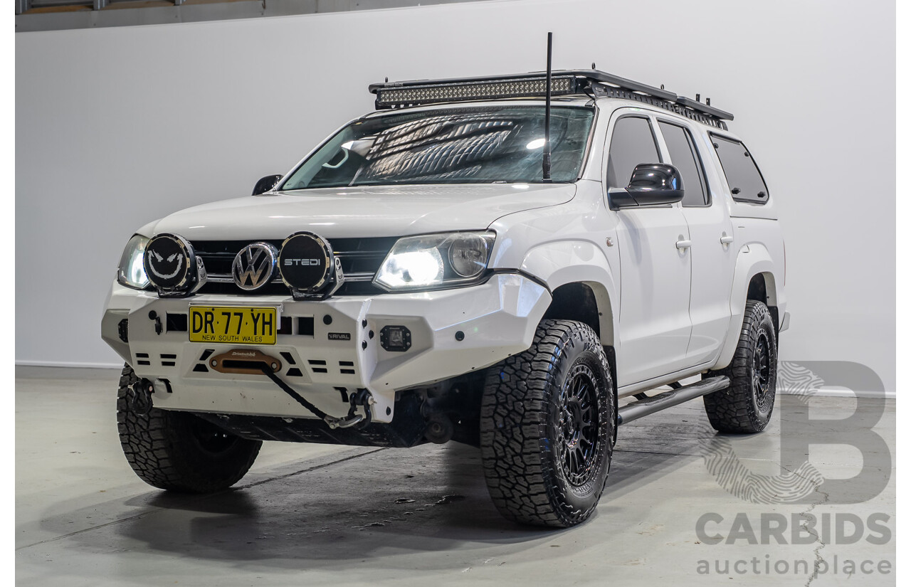 11/2017 Volkswagen Amarok TDI420 CORE PLUS (4x4) 2H MY18 Dual Cab Utility Candy White 2.0L