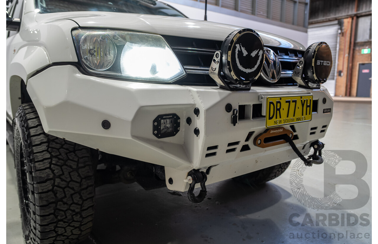11/2017 Volkswagen Amarok TDI420 CORE PLUS (4x4) 2H MY18 Dual Cab Utility Candy White 2.0L