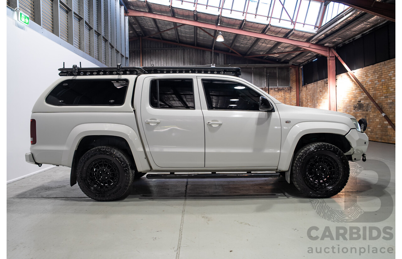 11/2017 Volkswagen Amarok TDI420 CORE PLUS (4x4) 2H MY18 Dual Cab Utility Candy White 2.0L