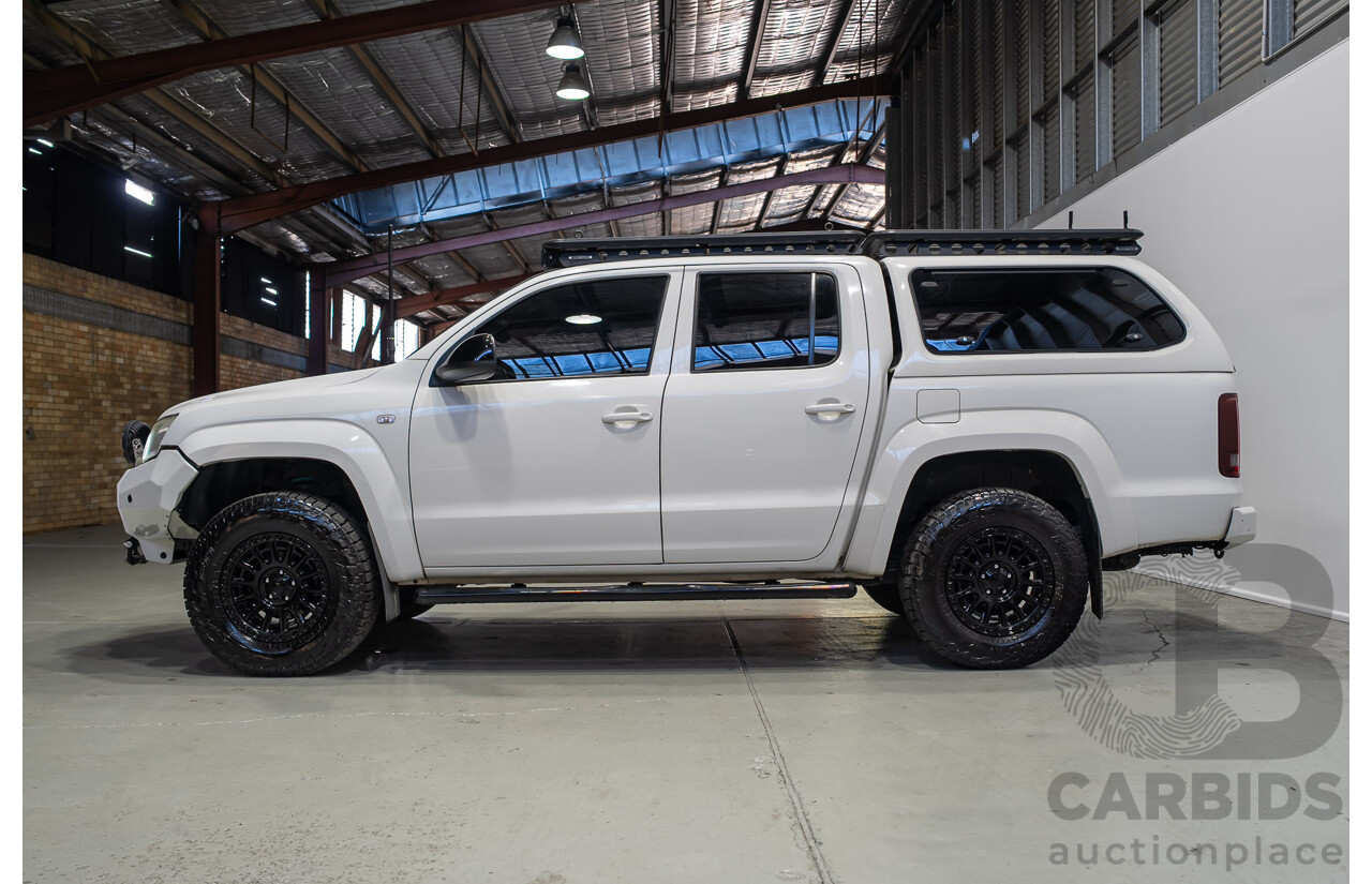 11/2017 Volkswagen Amarok TDI420 CORE PLUS (4x4) 2H MY18 Dual Cab Utility Candy White 2.0L