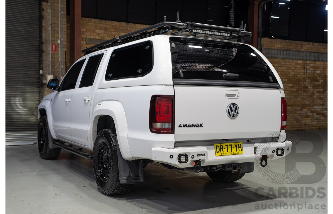 11/2017 Volkswagen Amarok TDI420 CORE PLUS (4x4) 2H MY18 Dual Cab Utility Candy White 2.0L