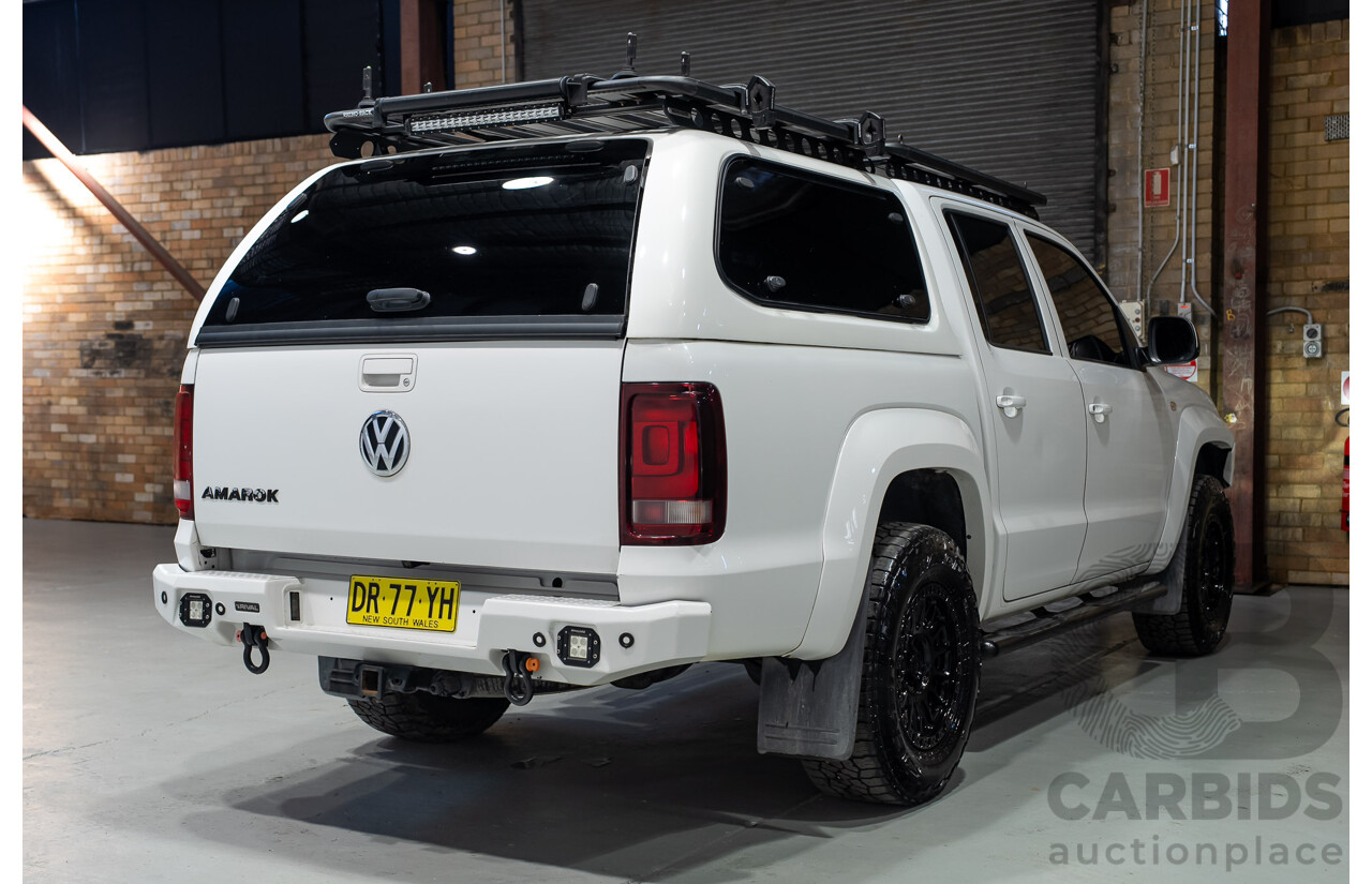 11/2017 Volkswagen Amarok TDI420 CORE PLUS (4x4) 2H MY18 Dual Cab Utility Candy White 2.0L