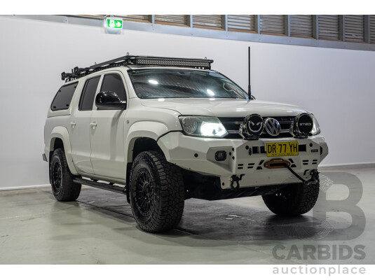 11/2017 Volkswagen Amarok TDI420 CORE PLUS (4x4) 2H MY18 Dual Cab Utility Candy White 2.0L