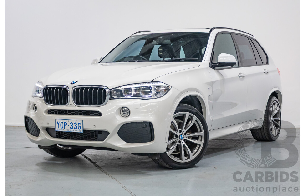 11/2013 BMW X5 xDrive30d M Sport (AWD) F15 4d Wagon Mineral White Metallic Turbo Diesel 3.0L