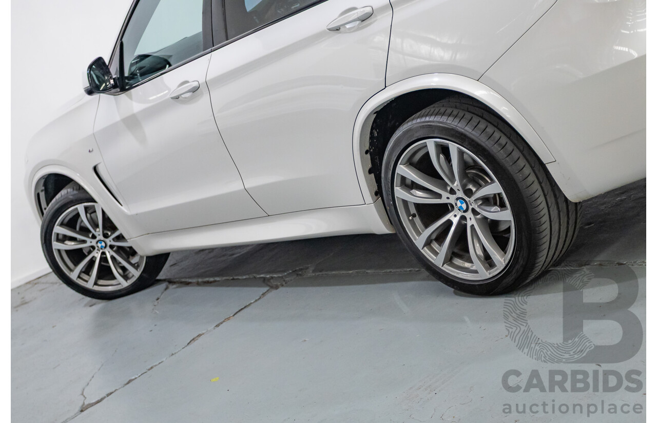 11/2013 BMW X5 xDrive30d M Sport (AWD) F15 4d Wagon Mineral White Metallic Turbo Diesel 3.0L
