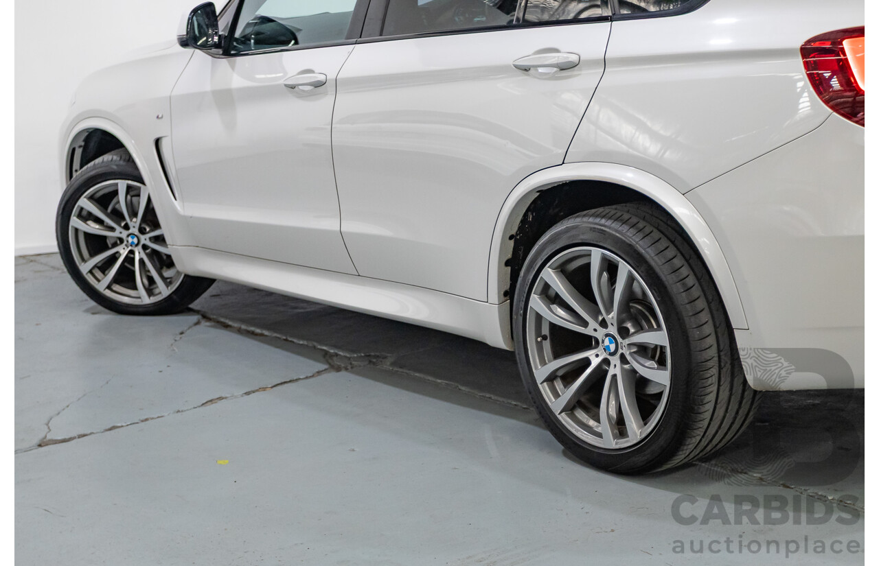 11/2013 BMW X5 xDrive30d M Sport (AWD) F15 4d Wagon Mineral White Metallic Turbo Diesel 3.0L