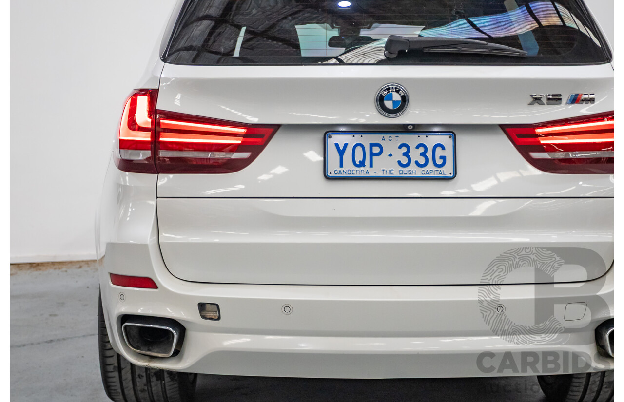 11/2013 BMW X5 xDrive30d M Sport (AWD) F15 4d Wagon Mineral White Metallic Turbo Diesel 3.0L