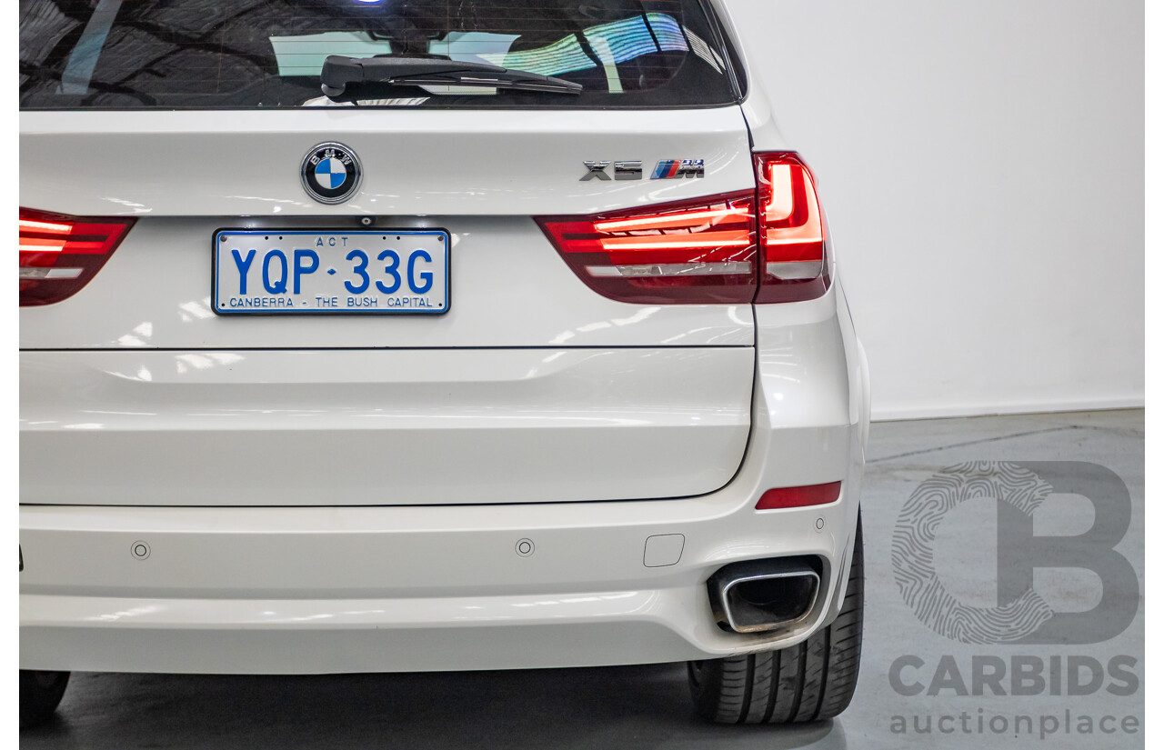 11/2013 BMW X5 xDrive30d M Sport (AWD) F15 4d Wagon Mineral White Metallic Turbo Diesel 3.0L