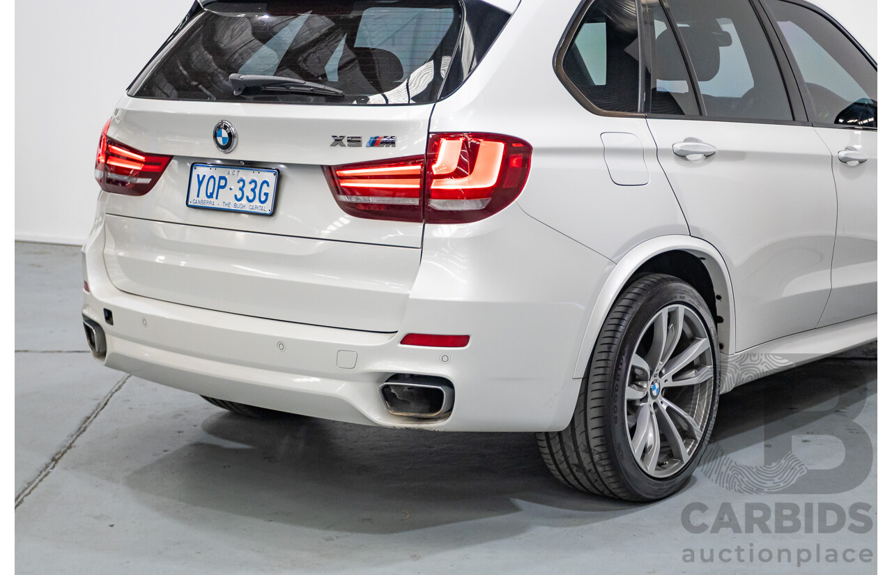 11/2013 BMW X5 xDrive30d M Sport (AWD) F15 4d Wagon Mineral White Metallic Turbo Diesel 3.0L
