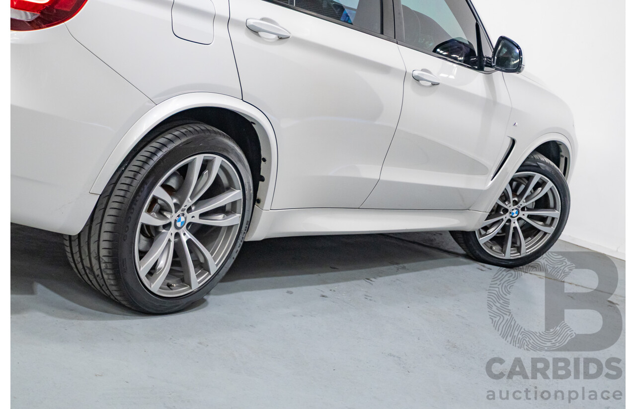 11/2013 BMW X5 xDrive30d M Sport (AWD) F15 4d Wagon Mineral White Metallic Turbo Diesel 3.0L