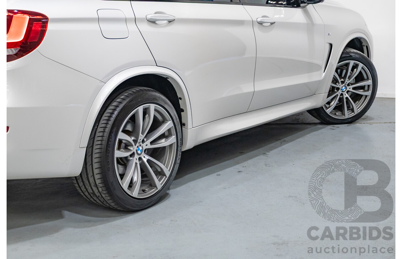 11/2013 BMW X5 xDrive30d M Sport (AWD) F15 4d Wagon Mineral White Metallic Turbo Diesel 3.0L