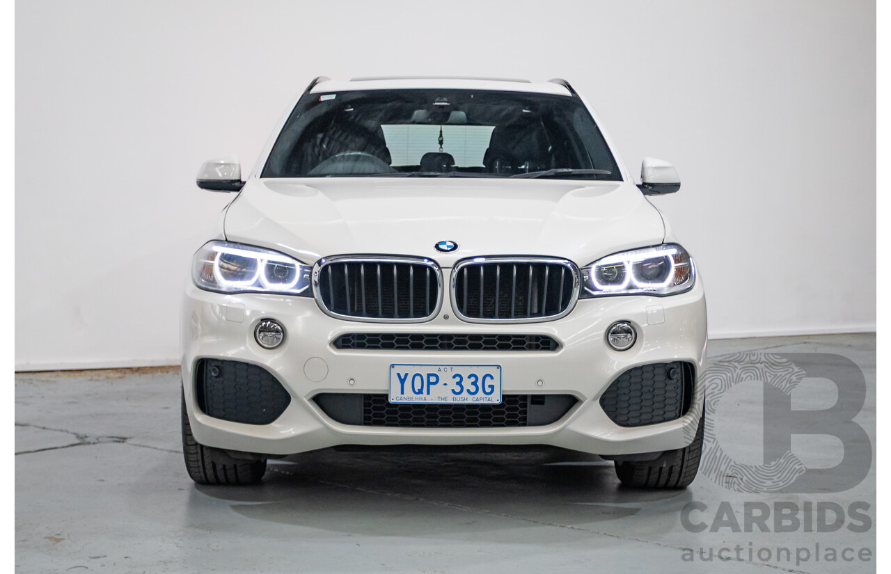11/2013 BMW X5 xDrive30d M Sport (AWD) F15 4d Wagon Mineral White Metallic Turbo Diesel 3.0L
