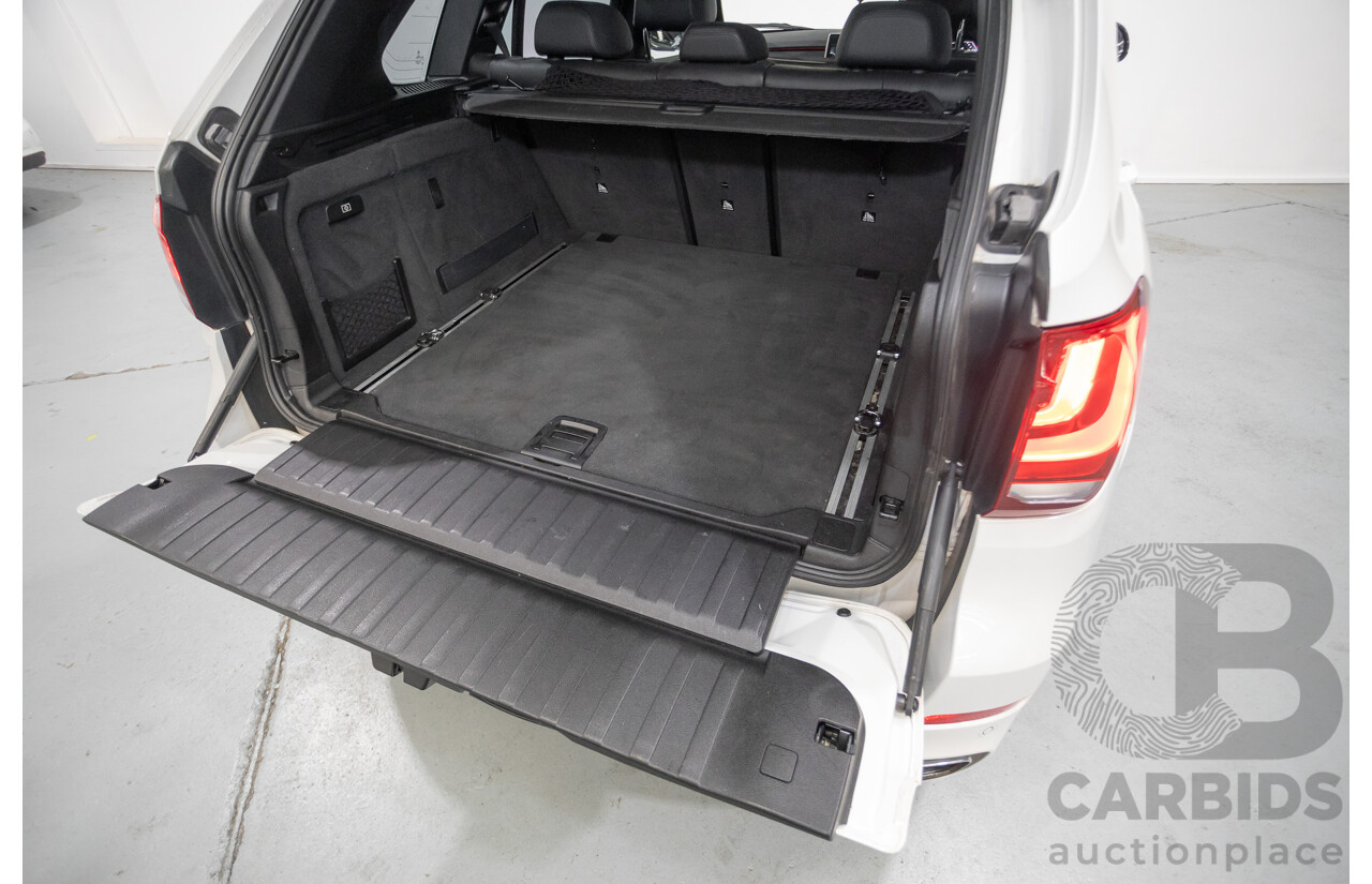 11/2013 BMW X5 xDrive30d M Sport (AWD) F15 4d Wagon Mineral White Metallic Turbo Diesel 3.0L