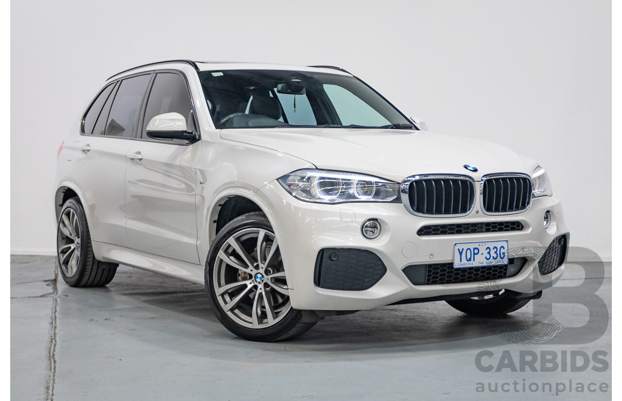 11/2013 BMW X5 xDrive30d M Sport (AWD) F15 4d Wagon Mineral White Metallic Turbo Diesel 3.0L