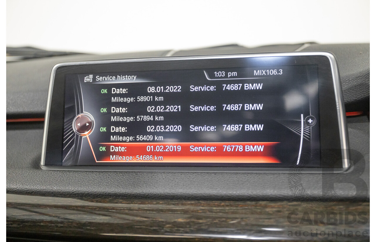 11/2013 BMW X5 xDrive30d M Sport (AWD) F15 4d Wagon Mineral White Metallic Turbo Diesel 3.0L