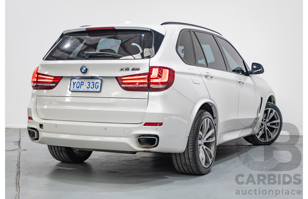 11/2013 BMW X5 xDrive30d M Sport (AWD) F15 4d Wagon Mineral White Metallic Turbo Diesel 3.0L