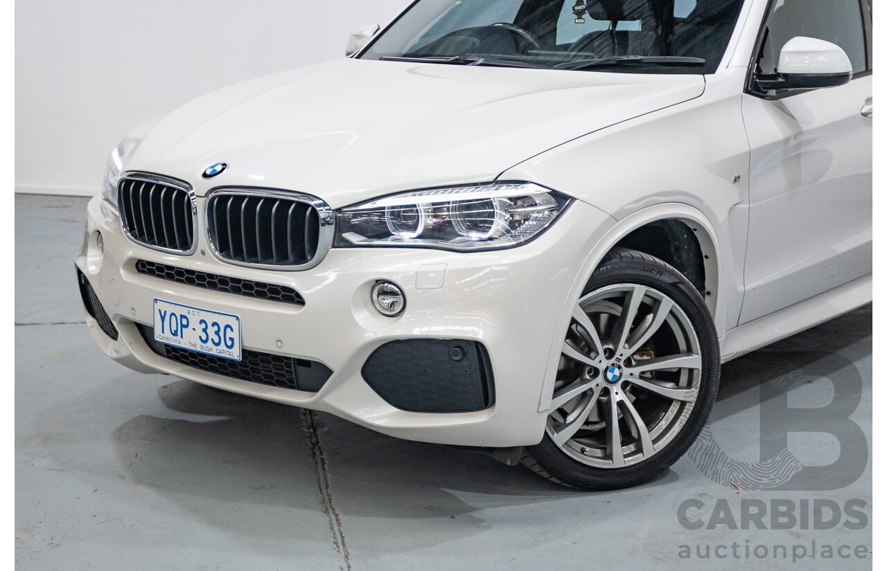 11/2013 BMW X5 xDrive30d M Sport (AWD) F15 4d Wagon Mineral White Metallic Turbo Diesel 3.0L