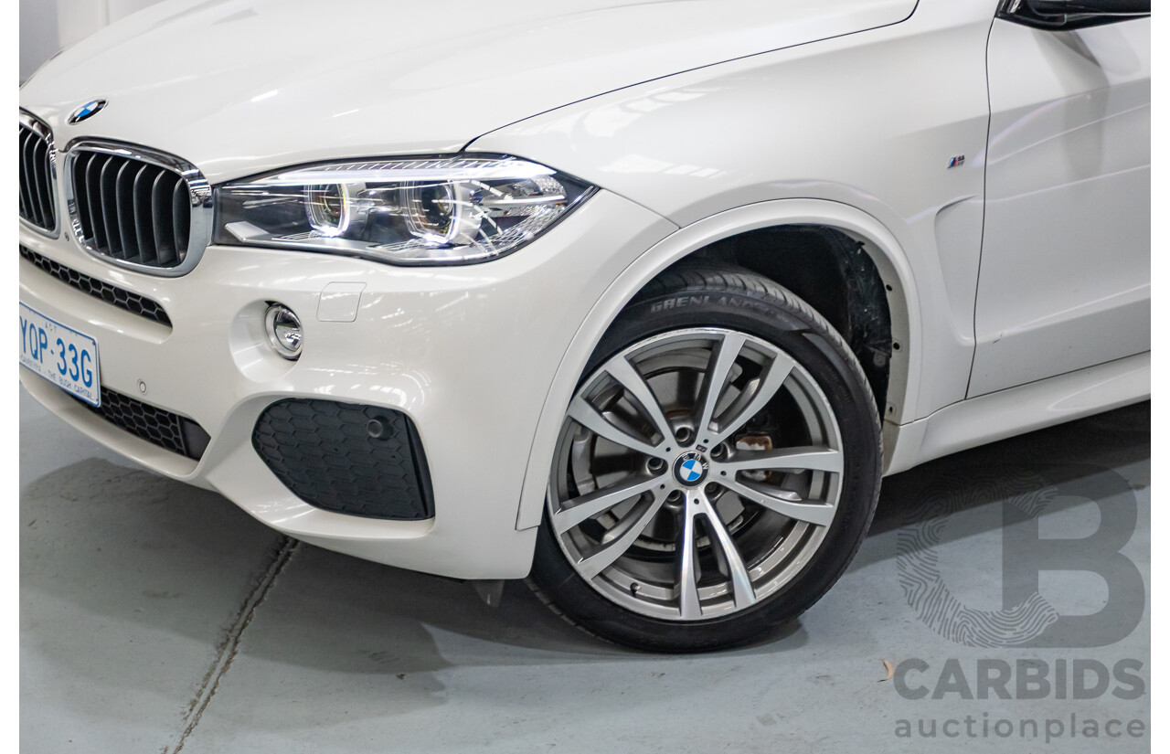 11/2013 BMW X5 xDrive30d M Sport (AWD) F15 4d Wagon Mineral White Metallic Turbo Diesel 3.0L