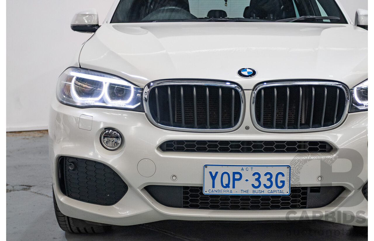 11/2013 BMW X5 xDrive30d M Sport (AWD) F15 4d Wagon Mineral White Metallic Turbo Diesel 3.0L