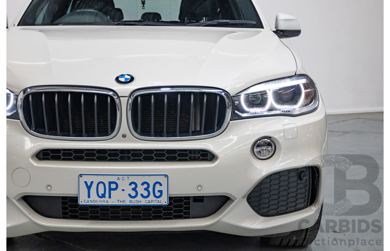 11/2013 BMW X5 xDrive30d M Sport (AWD) F15 4d Wagon Mineral White Metallic Turbo Diesel 3.0L