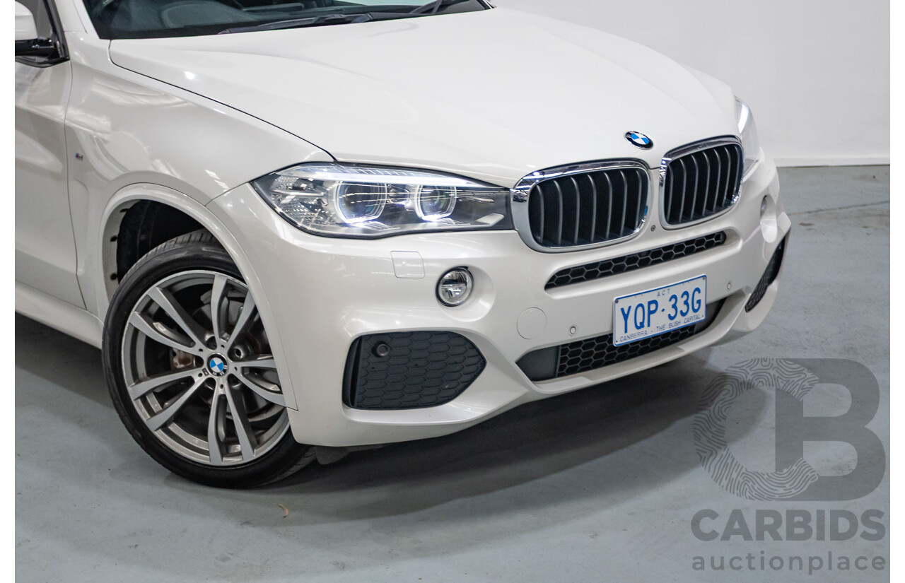 11/2013 BMW X5 xDrive30d M Sport (AWD) F15 4d Wagon Mineral White Metallic Turbo Diesel 3.0L