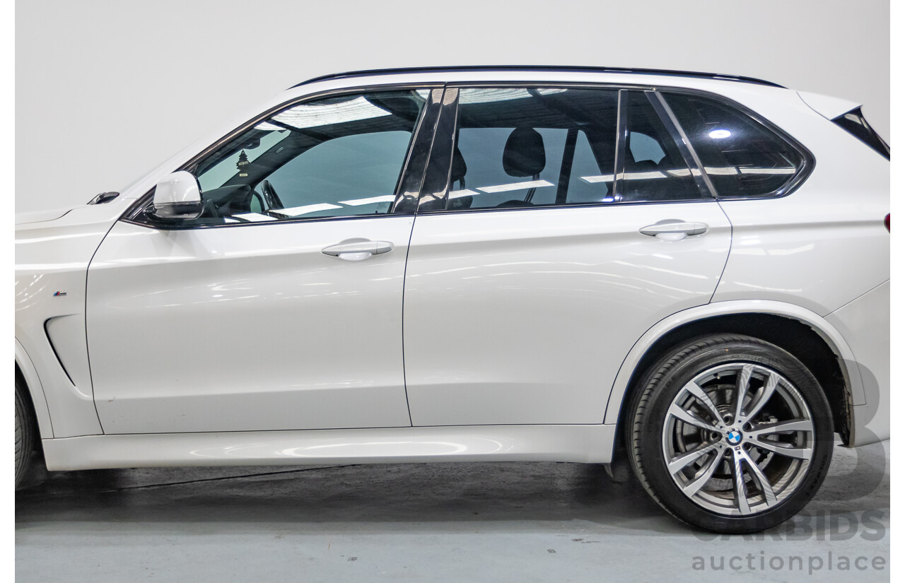11/2013 BMW X5 xDrive30d M Sport (AWD) F15 4d Wagon Mineral White Metallic Turbo Diesel 3.0L