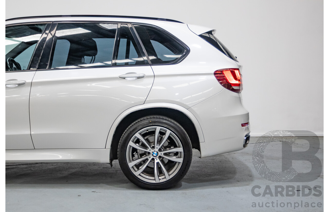 11/2013 BMW X5 xDrive30d M Sport (AWD) F15 4d Wagon Mineral White Metallic Turbo Diesel 3.0L