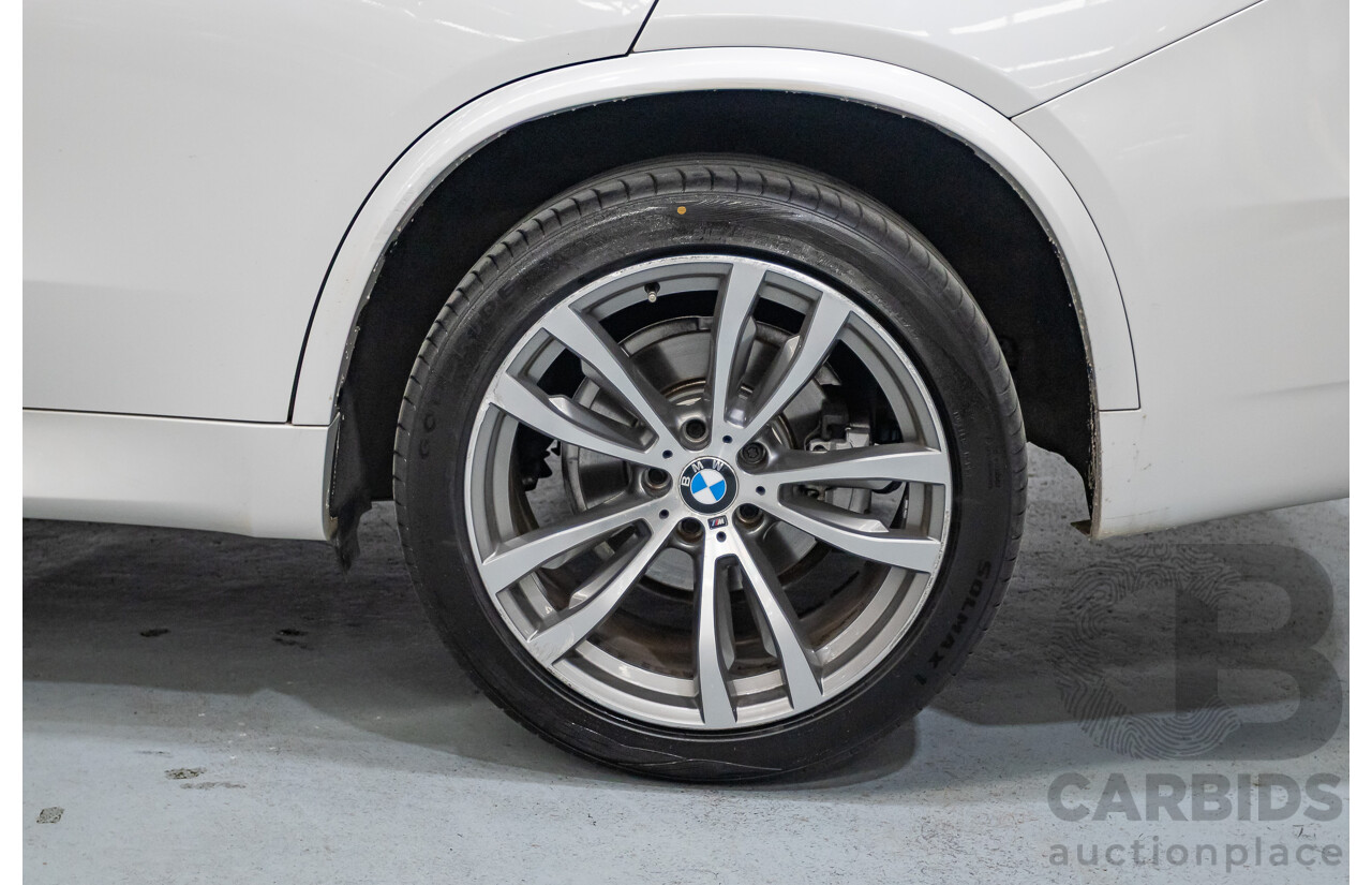 11/2013 BMW X5 xDrive30d M Sport (AWD) F15 4d Wagon Mineral White Metallic Turbo Diesel 3.0L