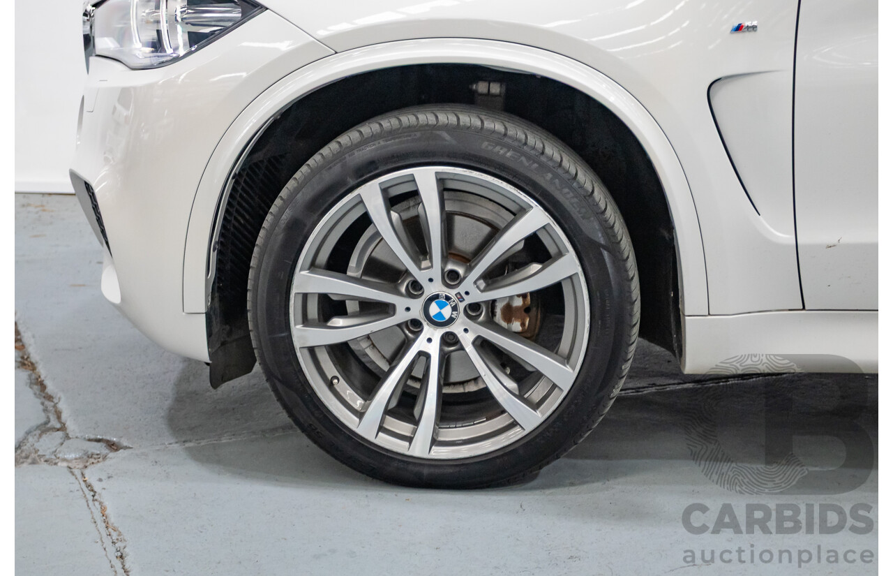 11/2013 BMW X5 xDrive30d M Sport (AWD) F15 4d Wagon Mineral White Metallic Turbo Diesel 3.0L