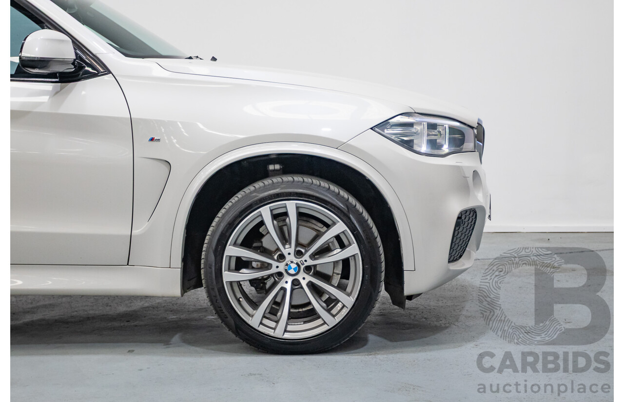 11/2013 BMW X5 xDrive30d M Sport (AWD) F15 4d Wagon Mineral White Metallic Turbo Diesel 3.0L