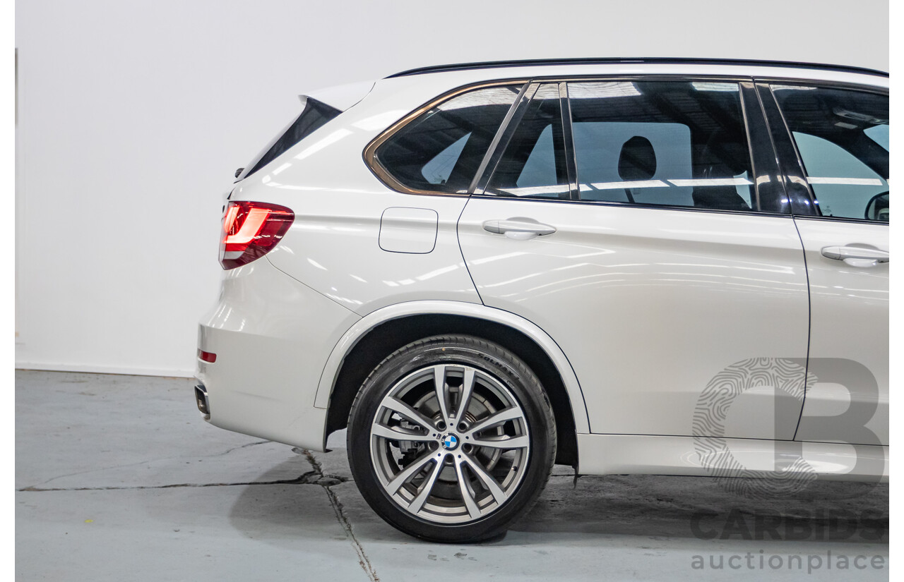 11/2013 BMW X5 xDrive30d M Sport (AWD) F15 4d Wagon Mineral White Metallic Turbo Diesel 3.0L