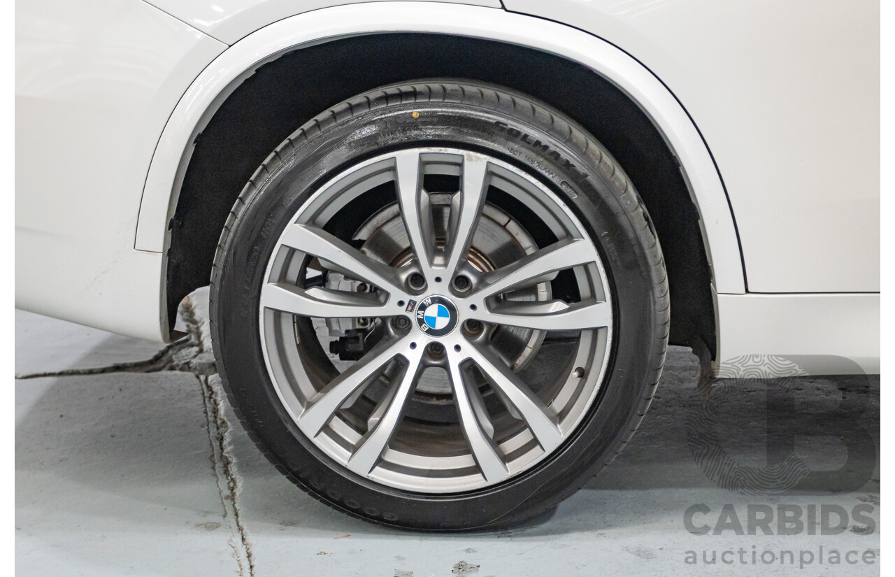 11/2013 BMW X5 xDrive30d M Sport (AWD) F15 4d Wagon Mineral White Metallic Turbo Diesel 3.0L