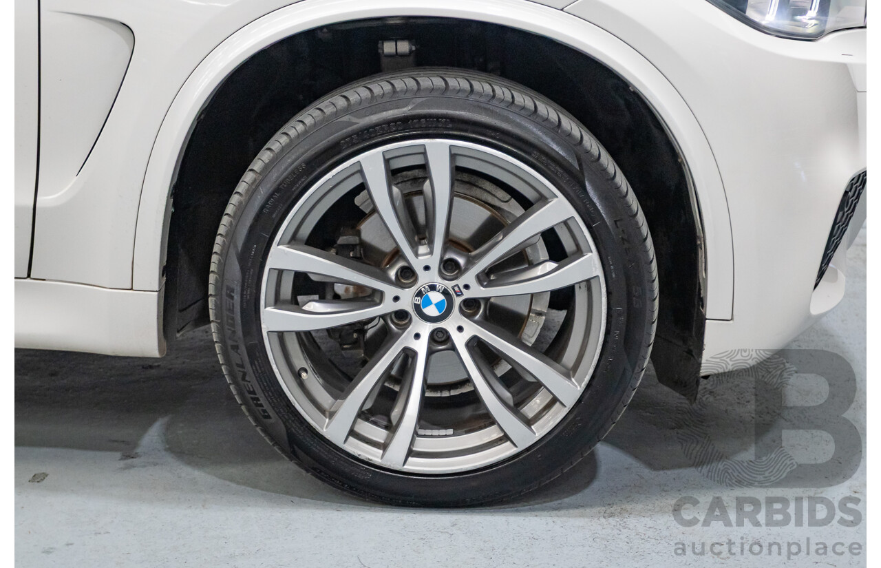 11/2013 BMW X5 xDrive30d M Sport (AWD) F15 4d Wagon Mineral White Metallic Turbo Diesel 3.0L