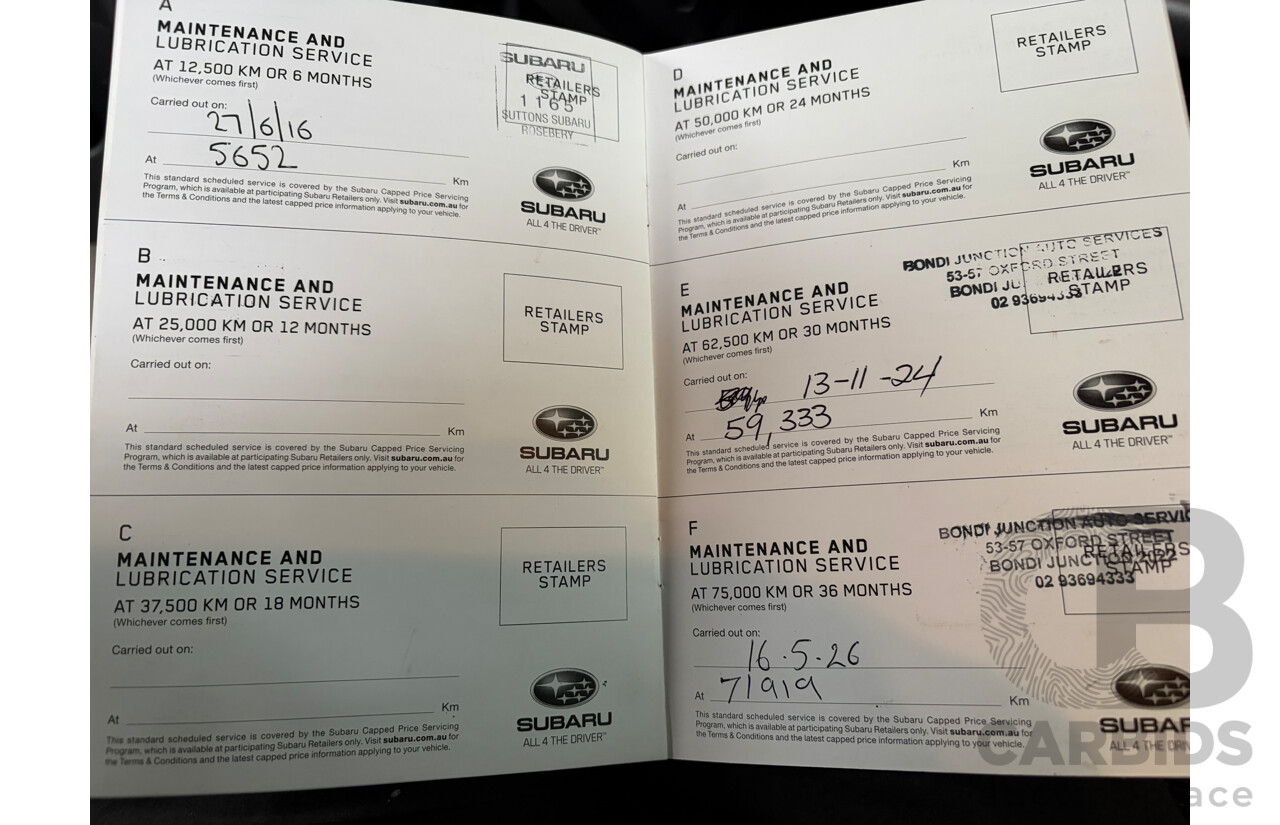 11/2015 Subaru Liberty 2.5i (AWD) MY15 4d Sedan Grey 2.5L