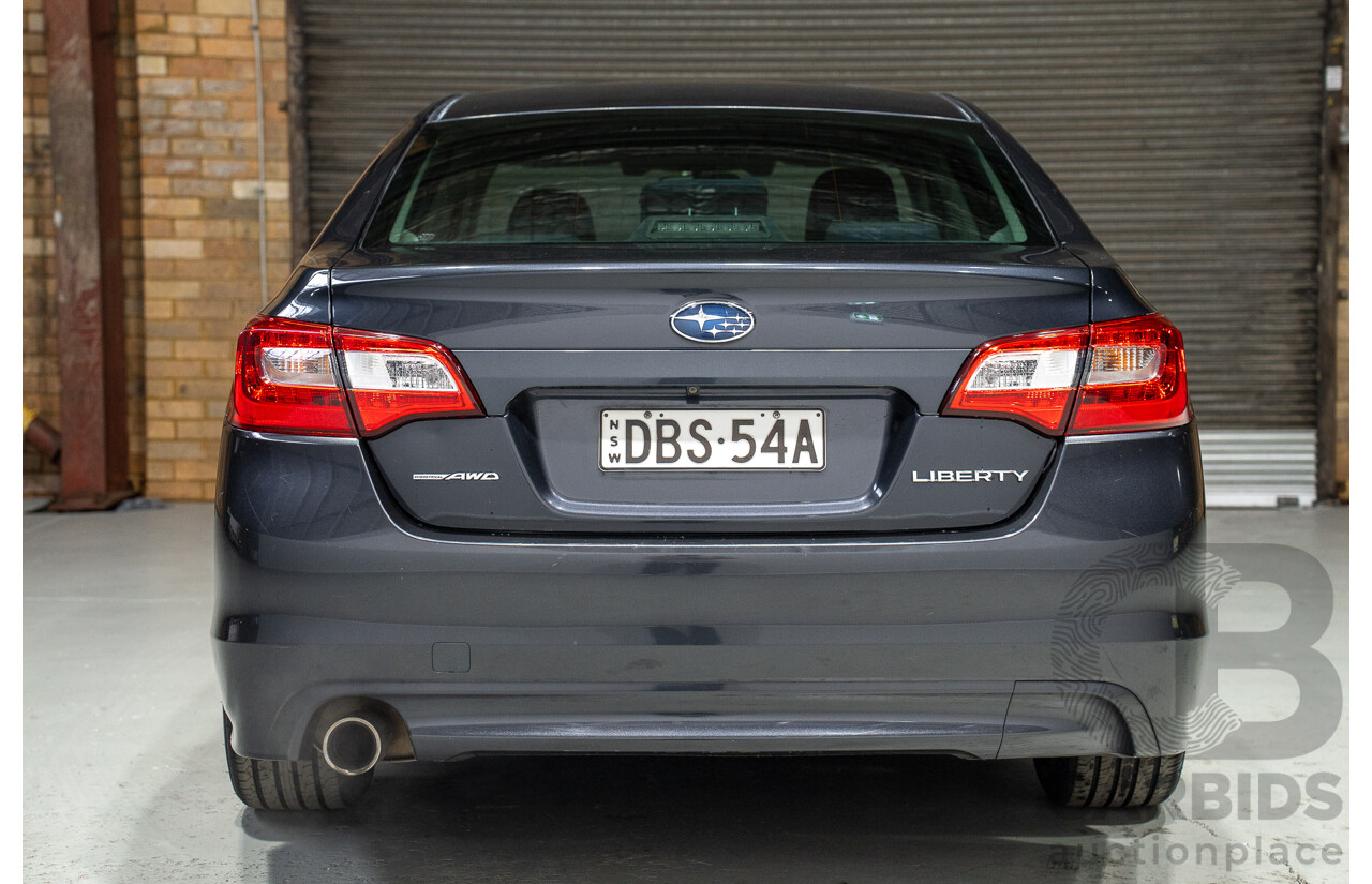 11/2015 Subaru Liberty 2.5i (AWD) MY15 4d Sedan Grey 2.5L