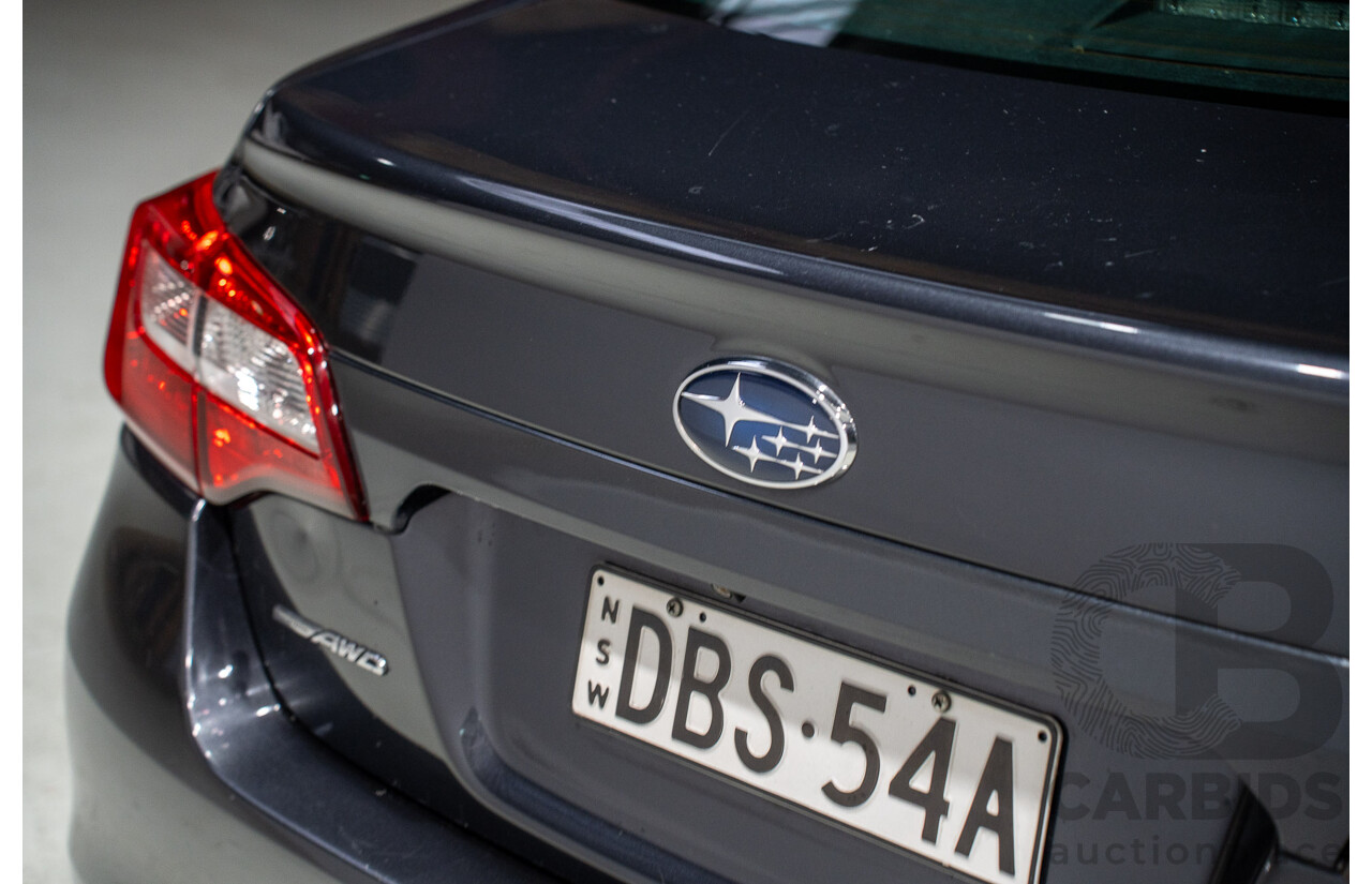 11/2015 Subaru Liberty 2.5i (AWD) MY15 4d Sedan Grey 2.5L