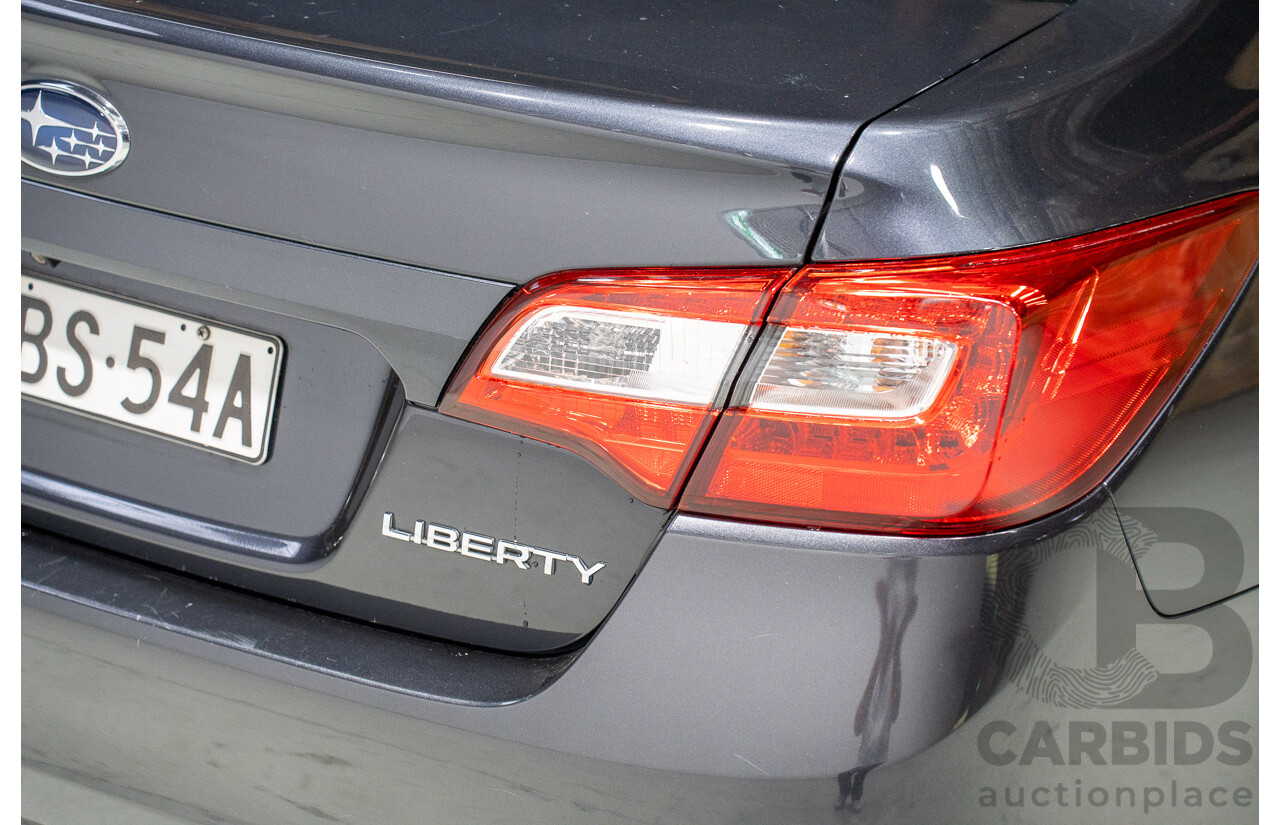 11/2015 Subaru Liberty 2.5i (AWD) MY15 4d Sedan Grey 2.5L