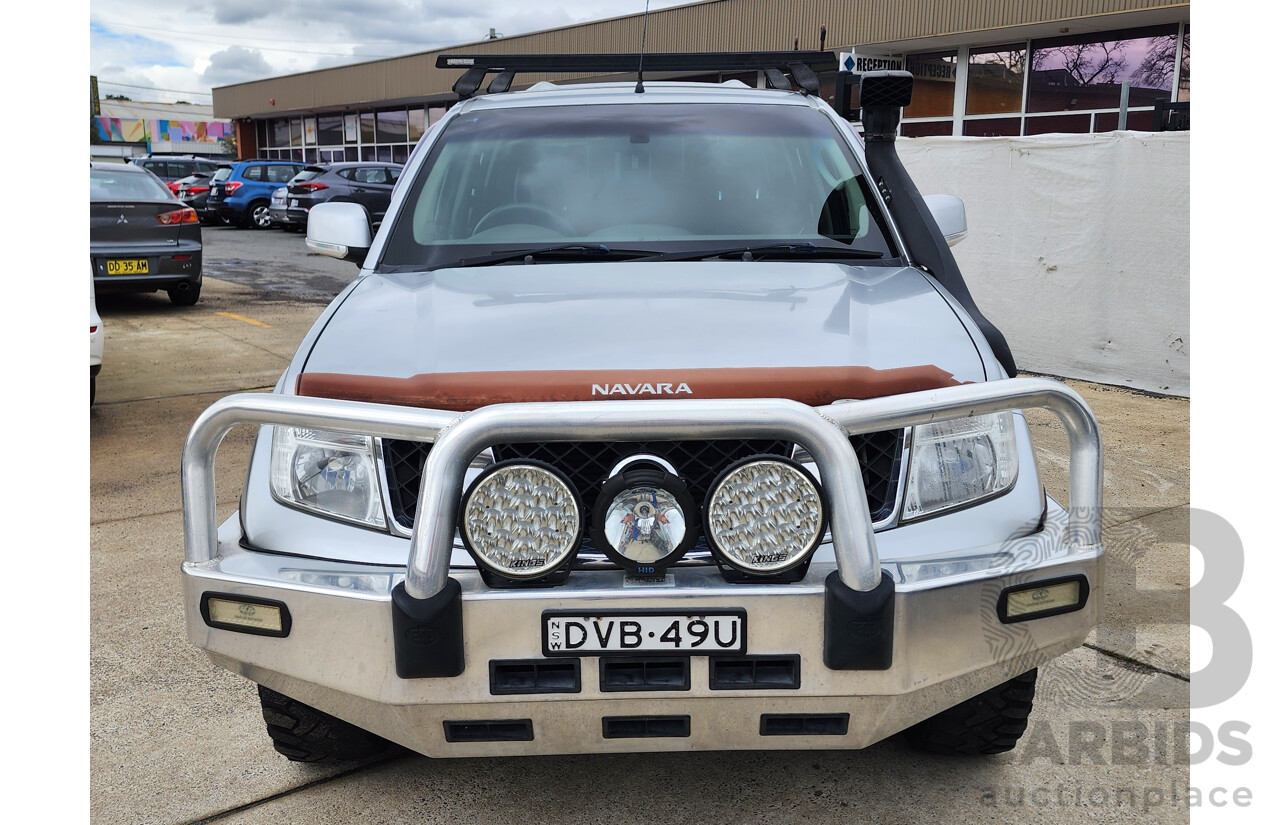 08/2012 Nissan Navara ST (4x4) D40 Dual Cab P/Up Silver 2.5L