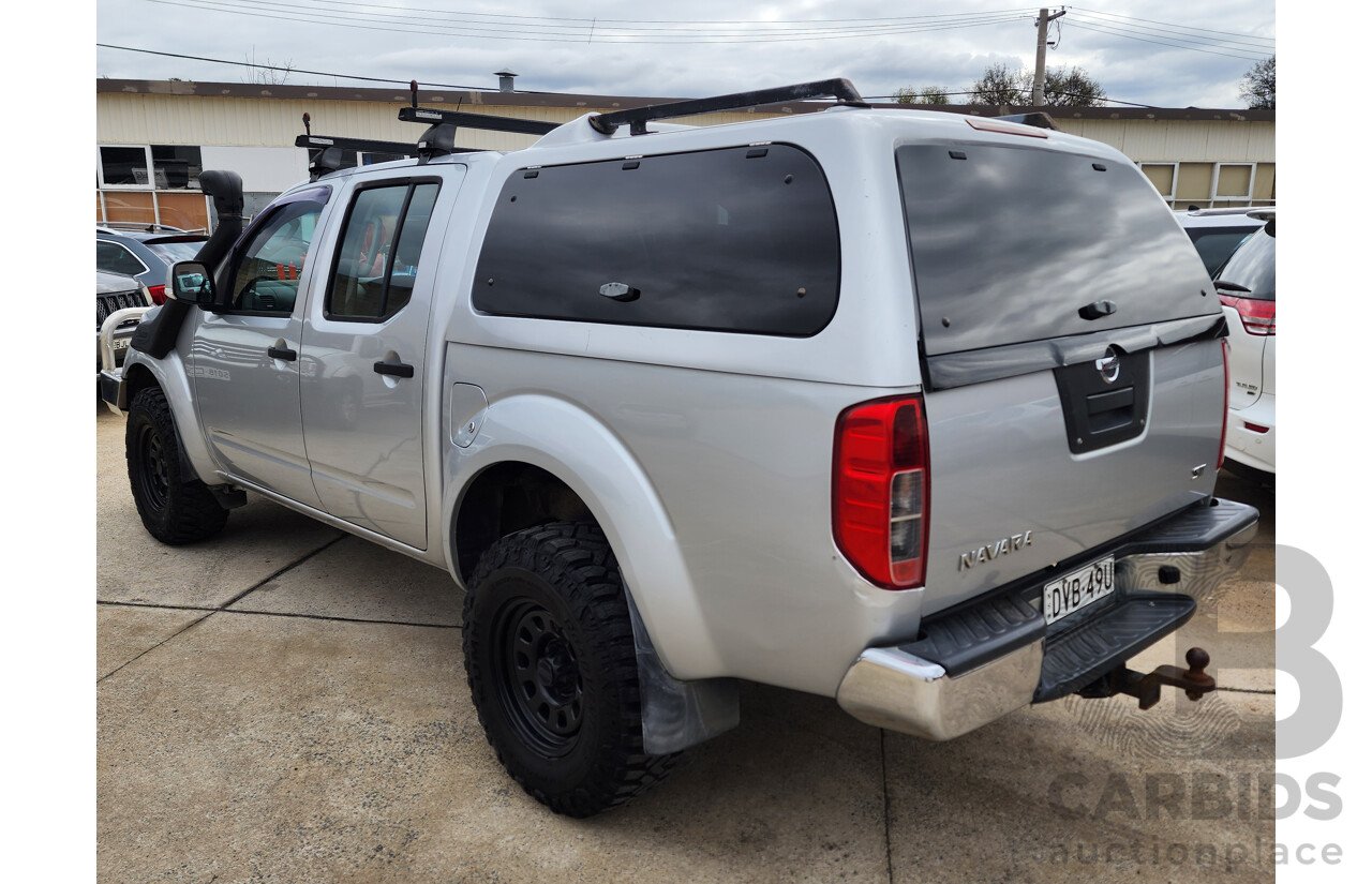 08/2012 Nissan Navara ST (4x4) D40 Dual Cab P/Up Silver 2.5L