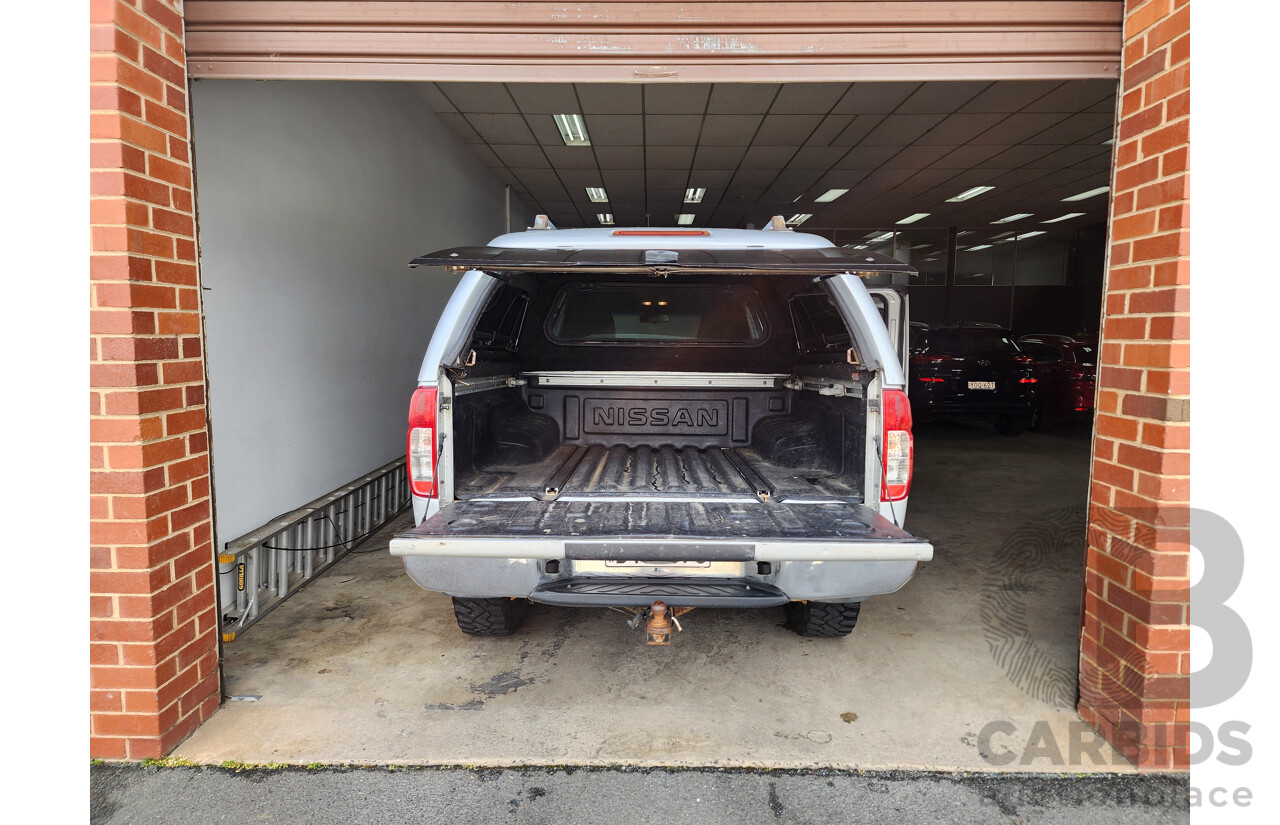 08/2012 Nissan Navara ST (4x4) D40 Dual Cab P/Up Silver 2.5L