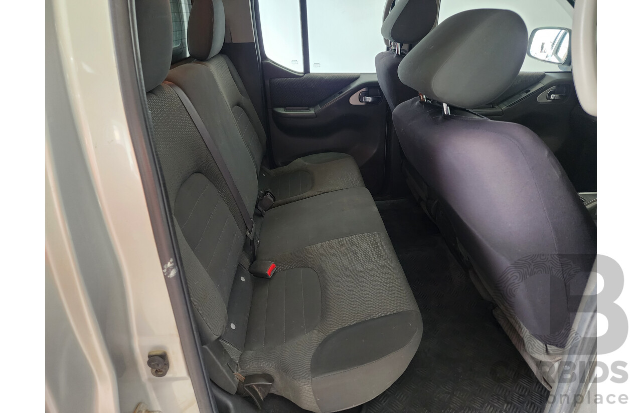 08/2012 Nissan Navara ST (4x4) D40 Dual Cab P/Up Silver 2.5L