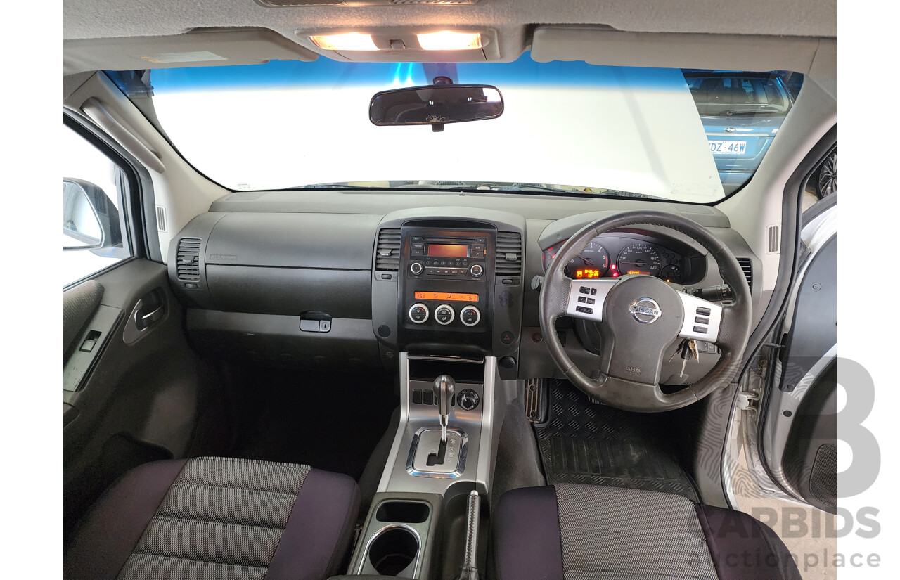 08/2012 Nissan Navara ST (4x4) D40 Dual Cab P/Up Silver 2.5L
