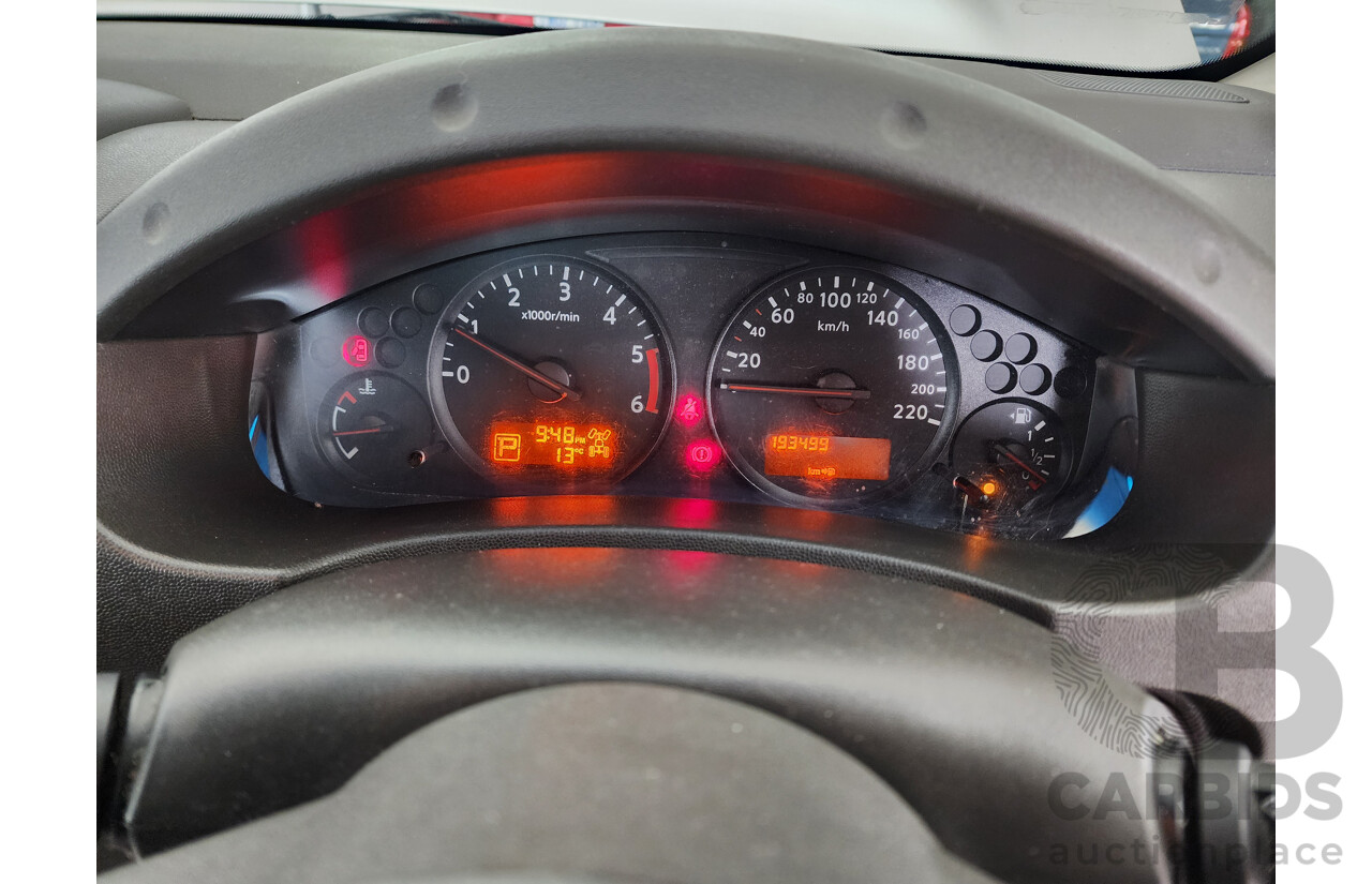 08/2012 Nissan Navara ST (4x4) D40 Dual Cab P/Up Silver 2.5L