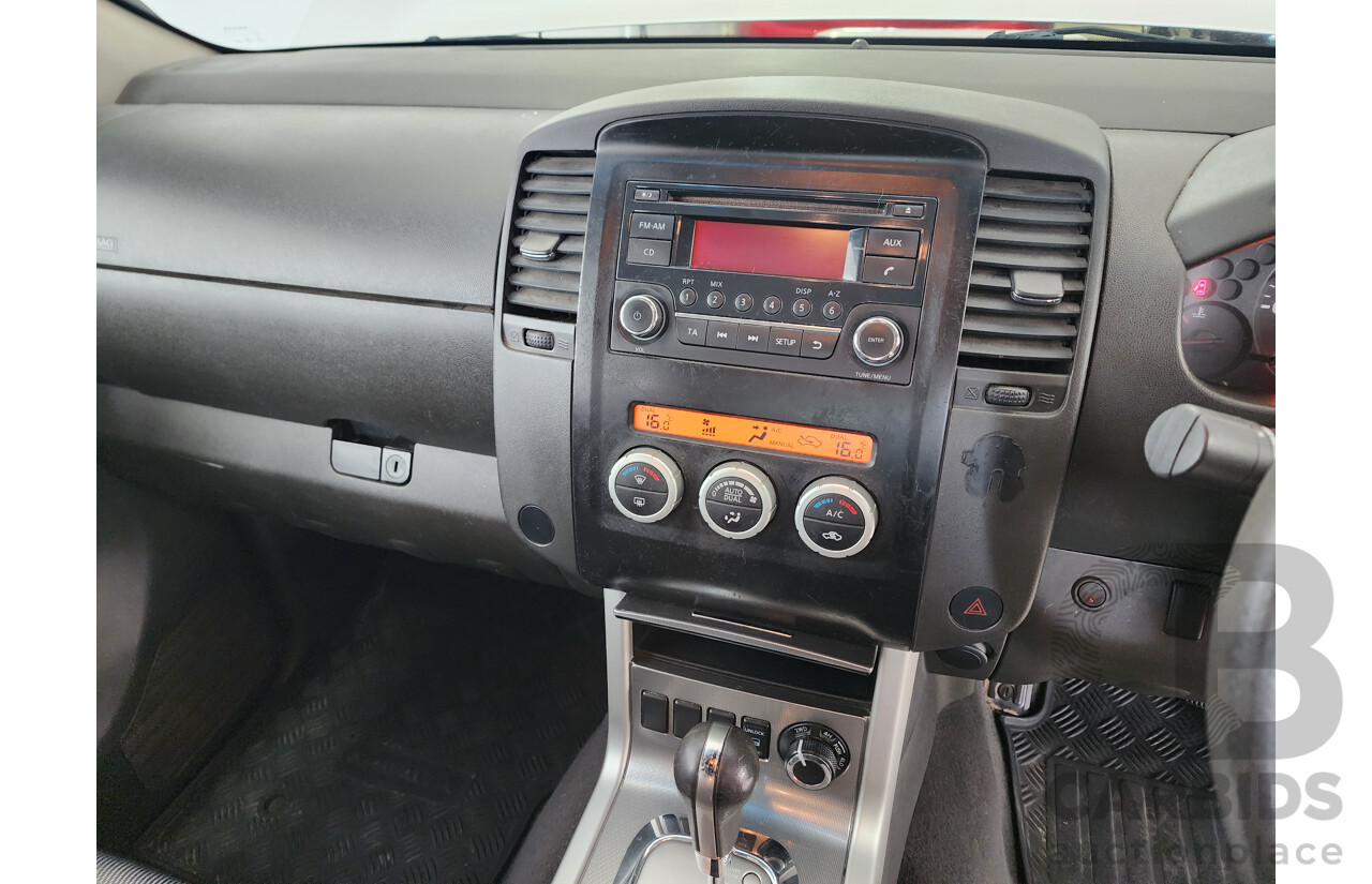08/2012 Nissan Navara ST (4x4) D40 Dual Cab P/Up Silver 2.5L