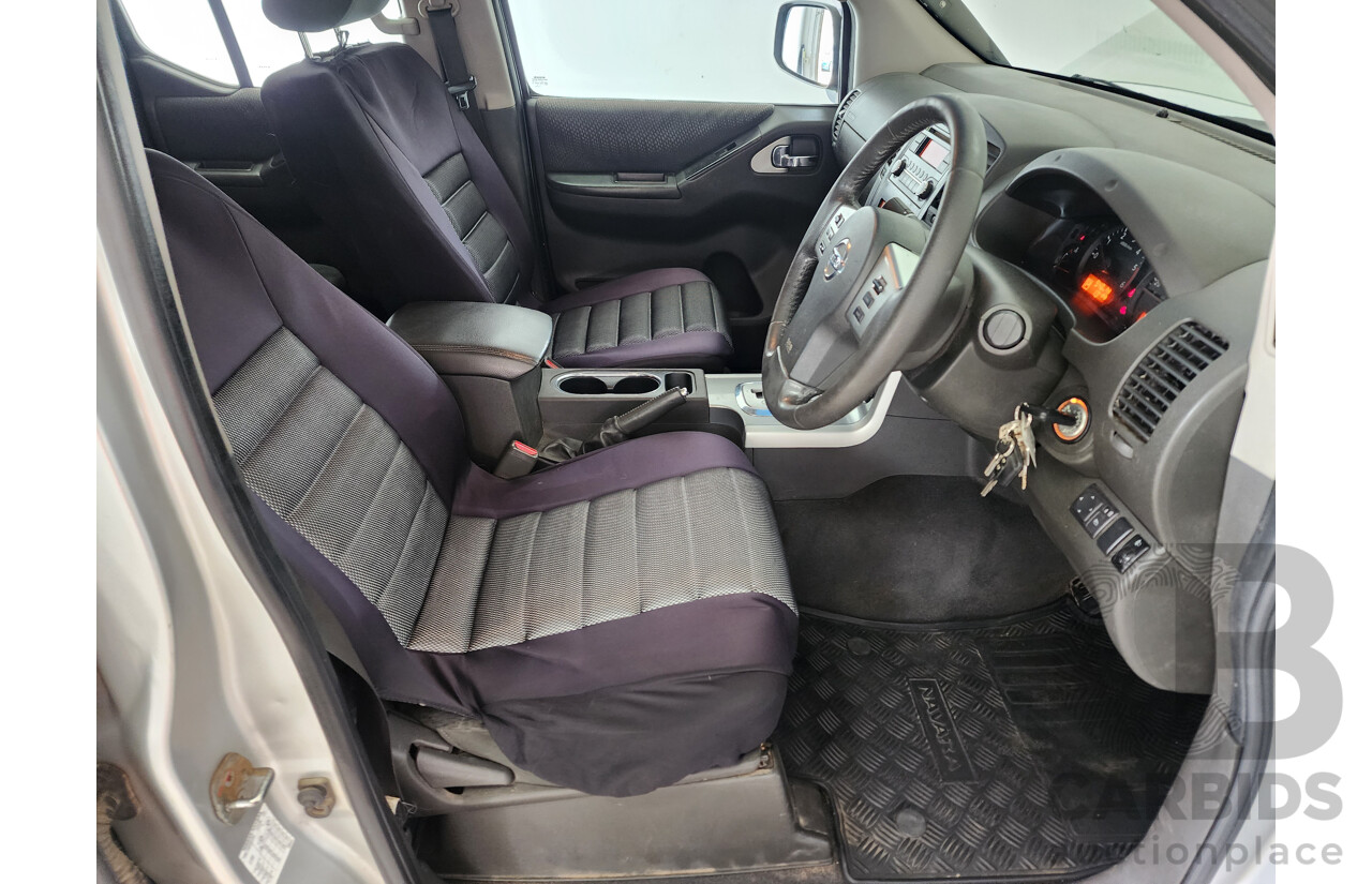 08/2012 Nissan Navara ST (4x4) D40 Dual Cab P/Up Silver 2.5L