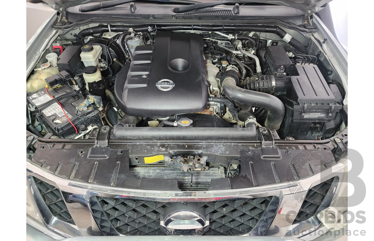 08/2012 Nissan Navara ST (4x4) D40 Dual Cab P/Up Silver 2.5L
