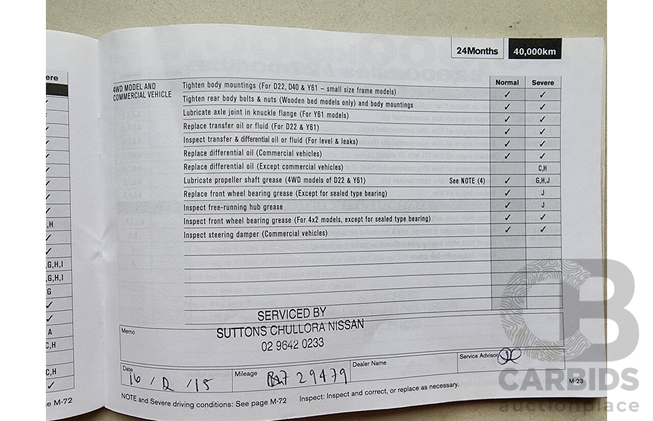 08/2012 Nissan Navara ST (4x4) D40 Dual Cab P/Up Silver 2.5L